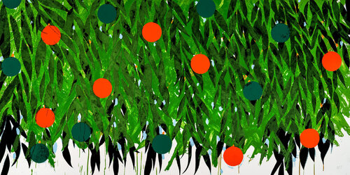 Mimosa with Orange and Green von Donald Sultan, Druck kaufen auf Singulart