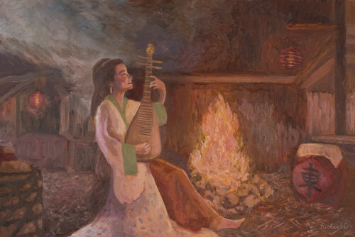 Jaunty Tune from the East di Richard Chiang, Pittura in vendita su Singulart