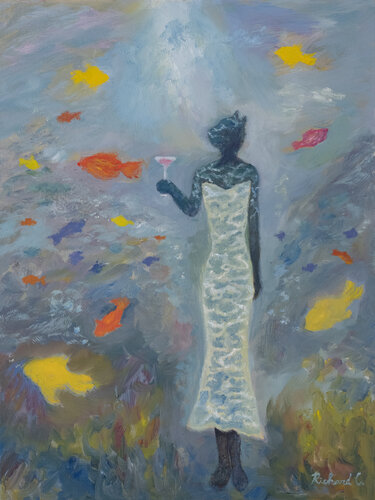 Aqua Fantasy di Richard Chiang, Pittura in vendita su Singulart