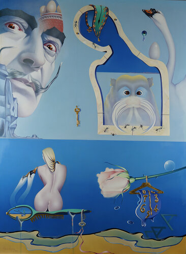 Dali blue van Katalin Nemethy, Schilderij te koop op Singulart