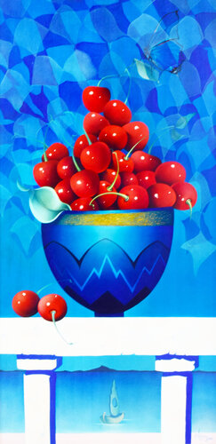 Mediterrane Kirschen by Katalin Nemethy, 油畫 for Sale on Singulart