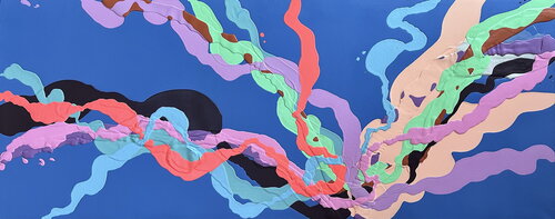 Panta Rhei Color Explosion von Cristina Adria, Malerei kaufen auf Singulart