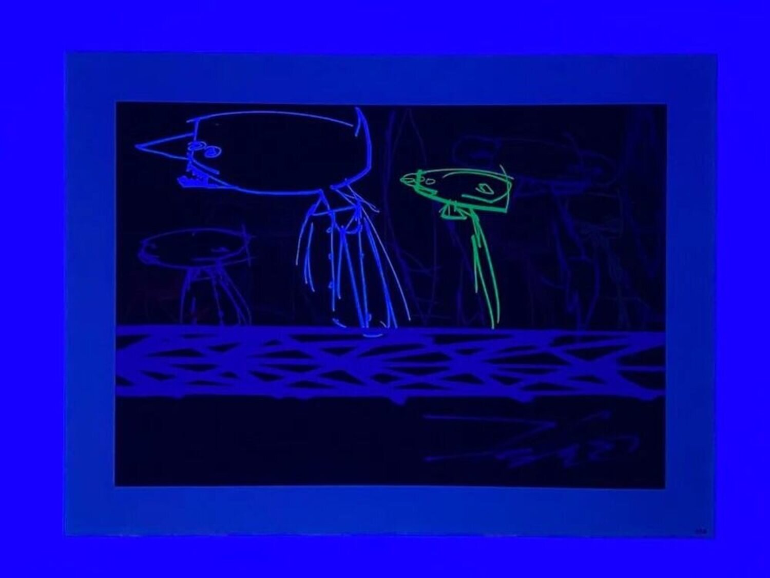 Futura 2000 「IN CONVERSATION 2020」ポスター額付 極めて稀な