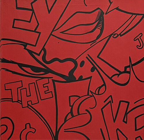 Black on Red de CRASH John Matos, Pintura a la venta en Singulart