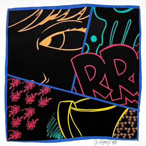 Untitled (signed screen print on aluminum) de CRASH John Matos, Impresión a la venta en Singulart