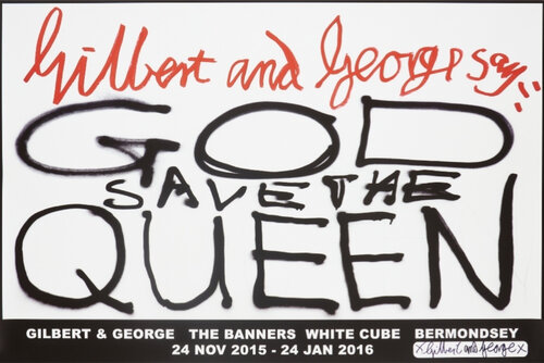 Gilbert & George Say: God Save the Queen par Gilbert & George, Édition en vente sur Singulart