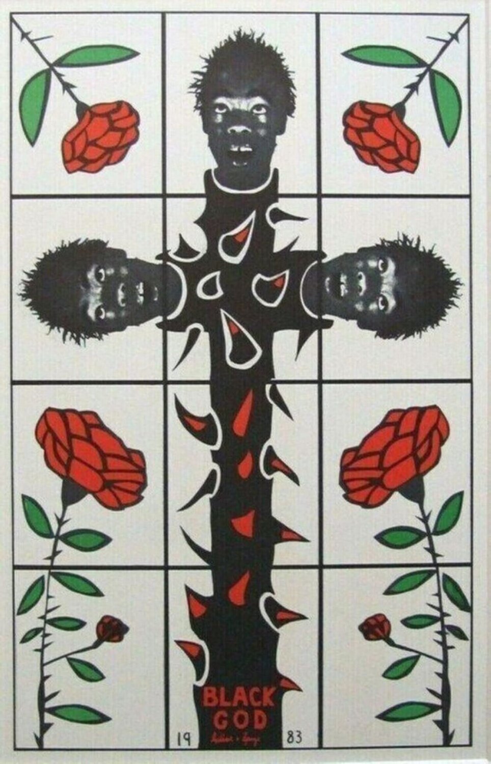 Black God Gilbert & George Impresión en venta