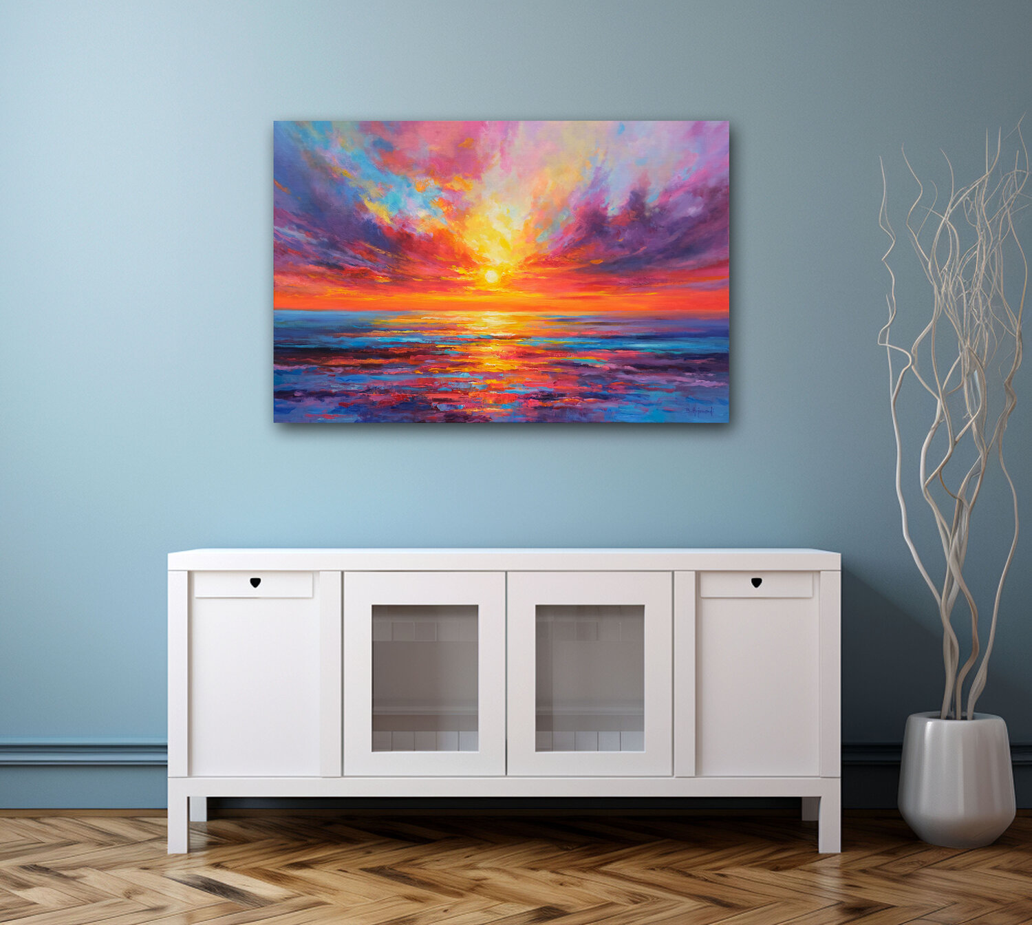 絵画 Sunset Bathtime Designart