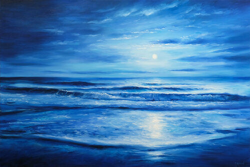 Dreamy Moonlight van Behshad Arjomandi, Schilderij te koop op Singulart