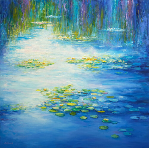 Water Lilies di Behshad Arjomandi, Pittura in vendita su Singulart