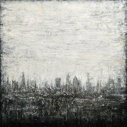 Abstract Cityscape VI di Behshad Arjomandi, Pittura in vendita su Singulart