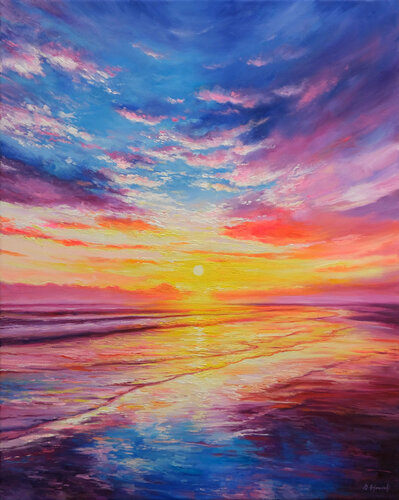 Magical Sunset di Behshad Arjomandi, Pittura in vendita su Singulart