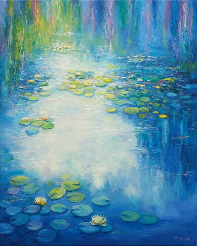 Water Lilies II di Behshad Arjomandi, Pittura in vendita su Singulart