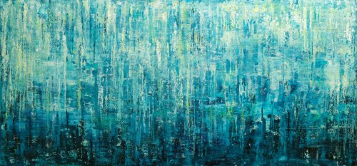 Turquoise Daydream van Behshad Arjomandi, Schilderij te koop op Singulart