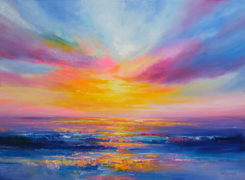 Mediterranean Sunset van Behshad Arjomandi, Schilderij te koop op Singulart