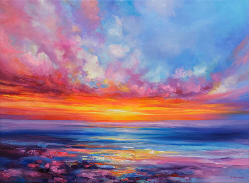 Sunset Symphony di Behshad Arjomandi, Pittura in vendita su Singulart