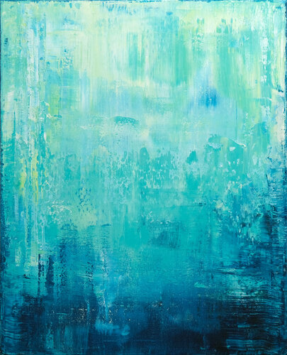 Turquoise Harmony van Behshad Arjomandi, Schilderij te koop op Singulart