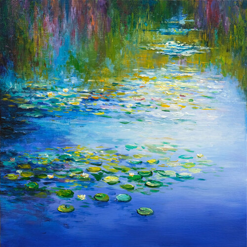 Water Lilies di Behshad Arjomandi, Pittura in vendita su Singulart
