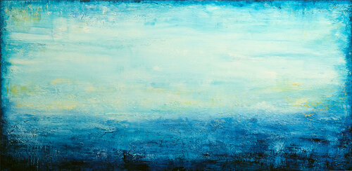 Abstract Turquoise di Behshad Arjomandi, Pittura in vendita su Singulart