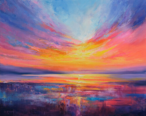 Summer Sunset van Behshad Arjomandi, Schilderij te koop op Singulart