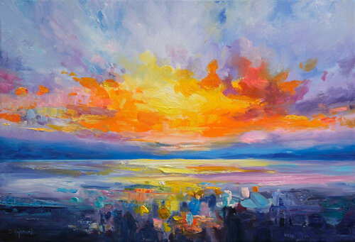 Bright Sunset van Behshad Arjomandi, Schilderij te koop op Singulart