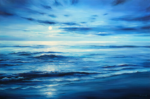 Mediterranean Moonlight van Behshad Arjomandi, Schilderij te koop op Singulart