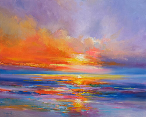 Colorful Seascape van Behshad Arjomandi, Schilderij te koop op Singulart