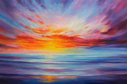 Majestic Sunrise van Behshad Arjomandi, Schilderij te koop op Singulart