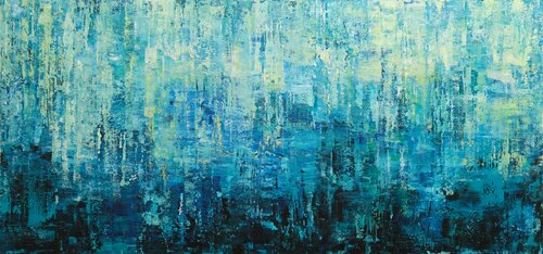 Turquoise Fantasy II van Behshad Arjomandi, Schilderij te koop op Singulart