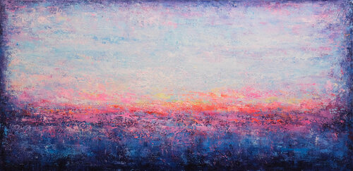Abstract Sunset Landscape XI van Behshad Arjomandi, Schilderij te koop op Singulart