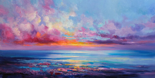 Sunset Harmony di Behshad Arjomandi, Pittura in vendita su Singulart