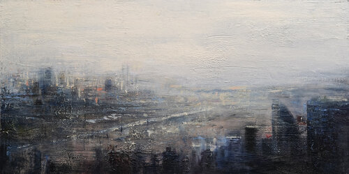 Cityscape III van Behshad Arjomandi, Schilderij te koop op Singulart