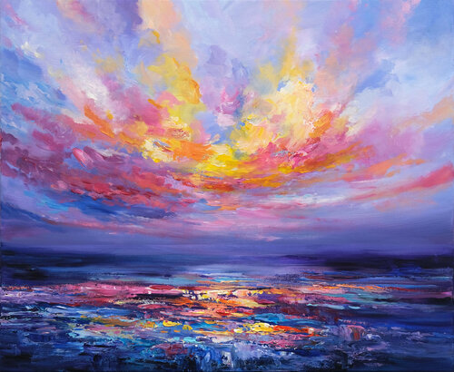 Exuberant Sunset par Behshad Arjomandi, Peinture en vente sur Singulart