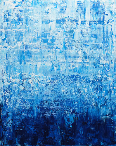 Blue Ocean Harmony II di Behshad Arjomandi, Pittura in vendita su Singulart