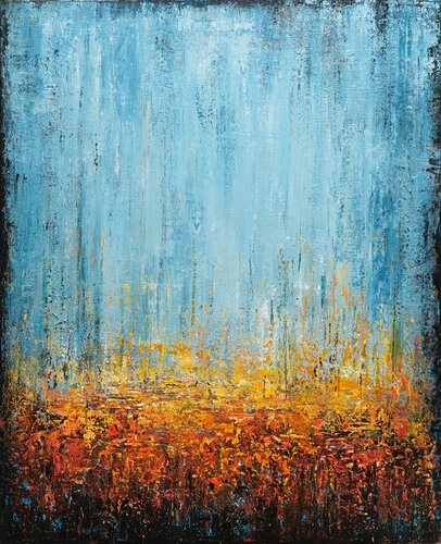 Abstract Autumn Landscape di Behshad Arjomandi, Pittura in vendita su Singulart