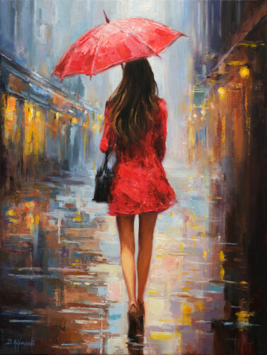Rainy City di Behshad Arjomandi, Pittura in vendita su Singulart