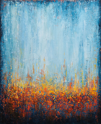 Abstract Sunset Landscape XIX di Behshad Arjomandi, Pittura in vendita su Singulart