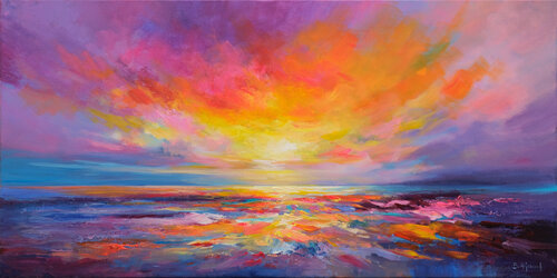 Glowing Sunset di Behshad Arjomandi, Pittura in vendita su Singulart