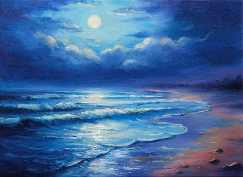 Moonlight di Behshad Arjomandi, Pittura in vendita su Singulart