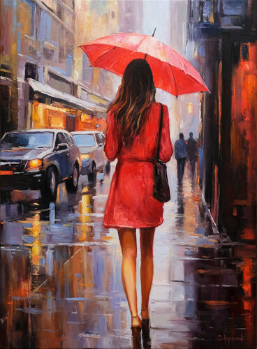Reiny City by Behshad Arjomandi, 油畫 for Sale on Singulart