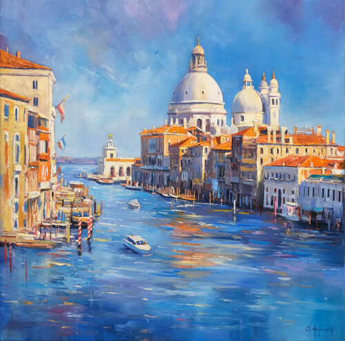 Venice Grand Canal di Behshad Arjomandi, Pittura in vendita su Singulart
