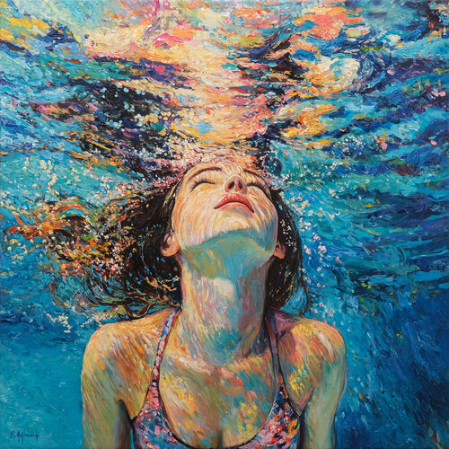 Underwater Fantasy by Behshad Arjomandi, 油畫 for Sale on Singulart