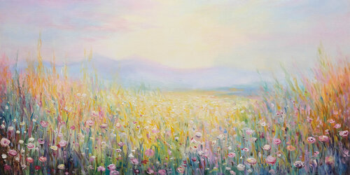 Field Tranquillity par Behshad Arjomandi, Peinture en vente sur Singulart