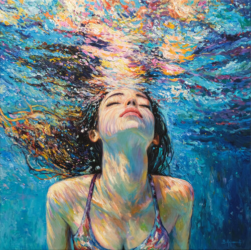 Underwater Magic par Behshad Arjomandi, Peinture en vente sur Singulart