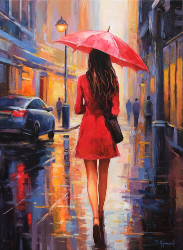 Rainy Summer Day par Behshad Arjomandi, Peinture en vente sur Singulart