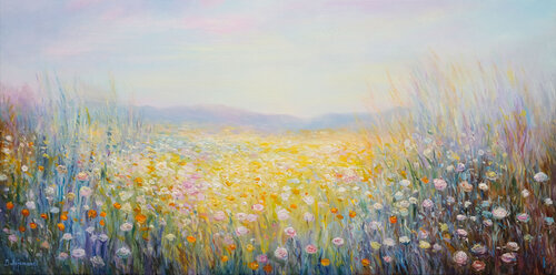 Field Serenity par Behshad Arjomandi, Peinture en vente sur Singulart