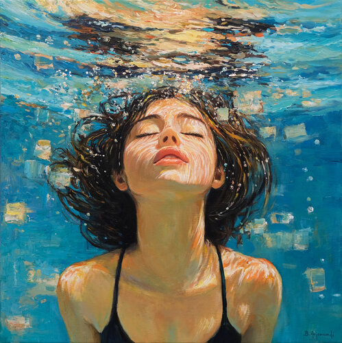Underwater Reverie di Behshad Arjomandi, Pittura in vendita su Singulart