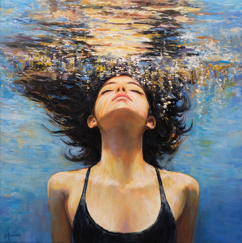 Underwater Dream Serenity de Behshad Arjomandi, Pintura a la venta en Singulart