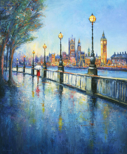 London Lights van Behshad Arjomandi, Schilderij te koop op Singulart