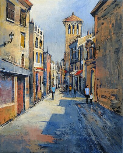 Old Town di Behshad Arjomandi, Pittura in vendita su Singulart